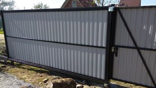 Купить сваи для ворот в Тутаев. Заказать ворота на сваях под ключ от 22029 руб